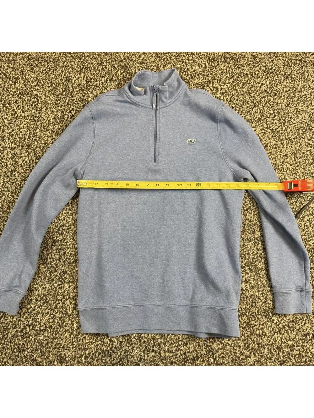 Vineyard Vines blue cotton quarter zip sweatshirt size kids XL